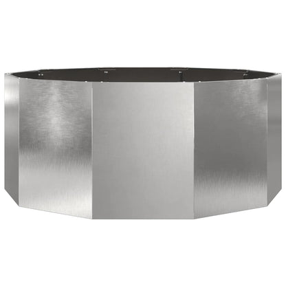 Plantenbak Zilver 120 x 120 x 50 cm Roestvrij staal