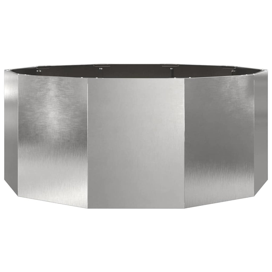 Plantenbak Zilver 120 x 120 x 50 cm Roestvrij staal