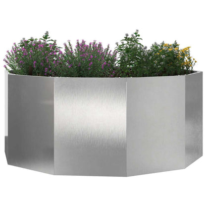 Plantenbak Zilver 120 x 120 x 50 cm Roestvrij staal