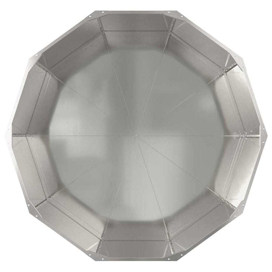 Plantenbak Zilver 120 x 120 x 50 cm Roestvrij staal
