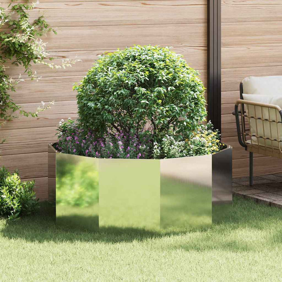 Plantenbak Zilver 120 x 120 x 50 cm Gegalvaniseerd staal
