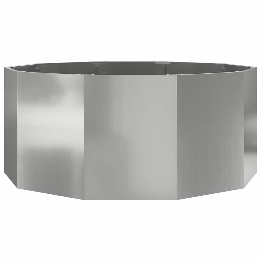 Plantenbak Zilver 120 x 120 x 50 cm Gegalvaniseerd staal