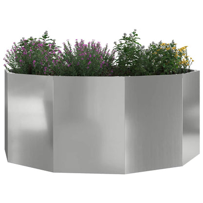Plantenbak Zilver 120 x 120 x 50 cm Gegalvaniseerd staal