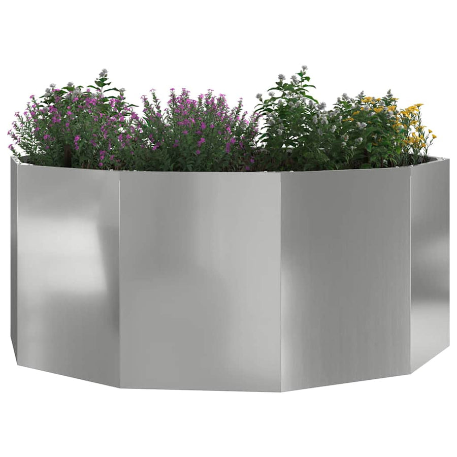 Plantenbak Zilver 120 x 120 x 50 cm Gegalvaniseerd staal