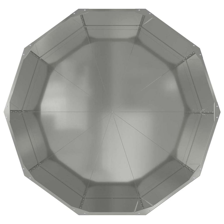 Plantenbak Zilver 120 x 120 x 50 cm Gegalvaniseerd staal