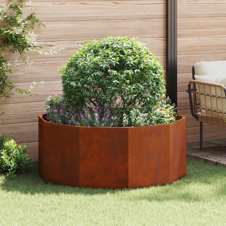Plantenbak Roestig 120 x 120 x 50 cm Cortenstaal