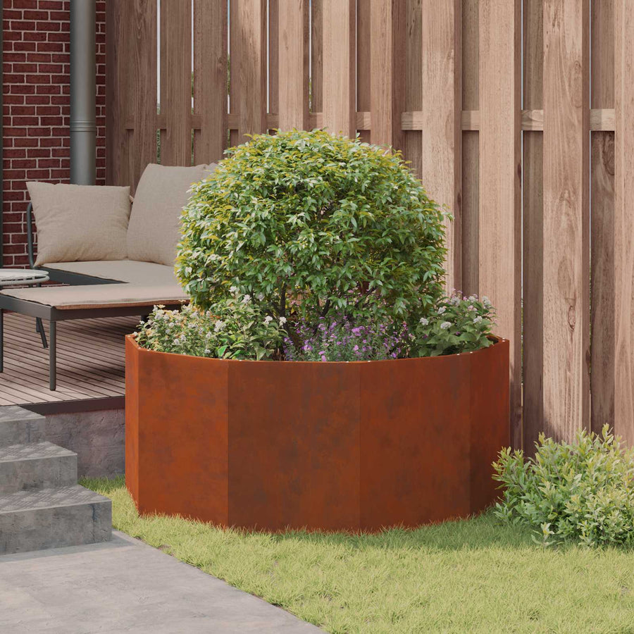 Plantenbak Roestig 120 x 120 x 50 cm Cortenstaal