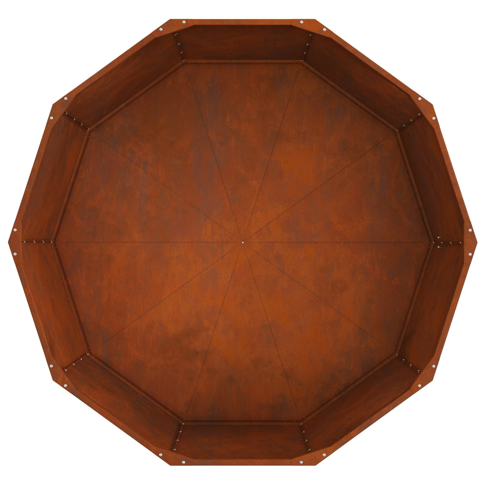 Plantenbak Roestig 120 x 120 x 50 cm Cortenstaal