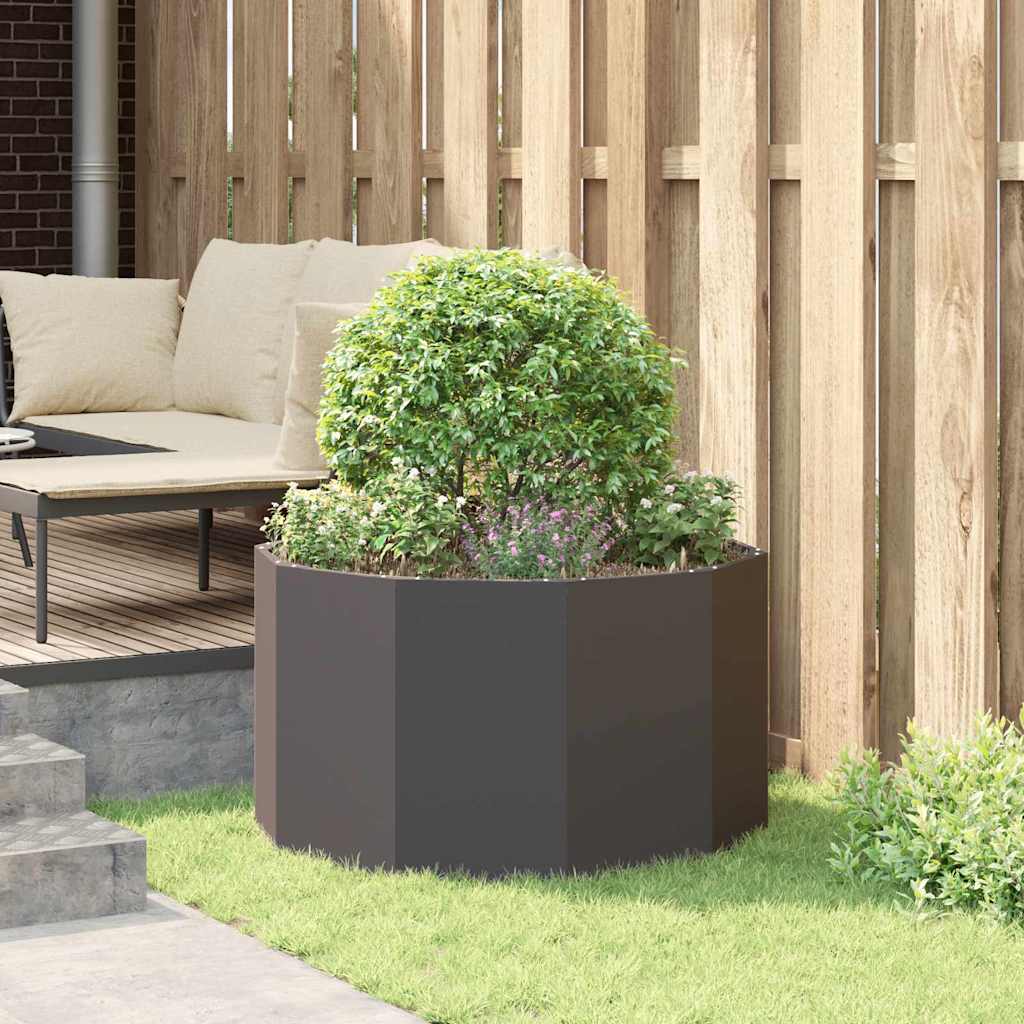 Plantenbak Zwart 90 x 90 x 50 cm Staal