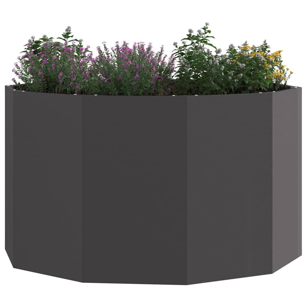 Plantenbak Zwart 90 x 90 x 50 cm Staal