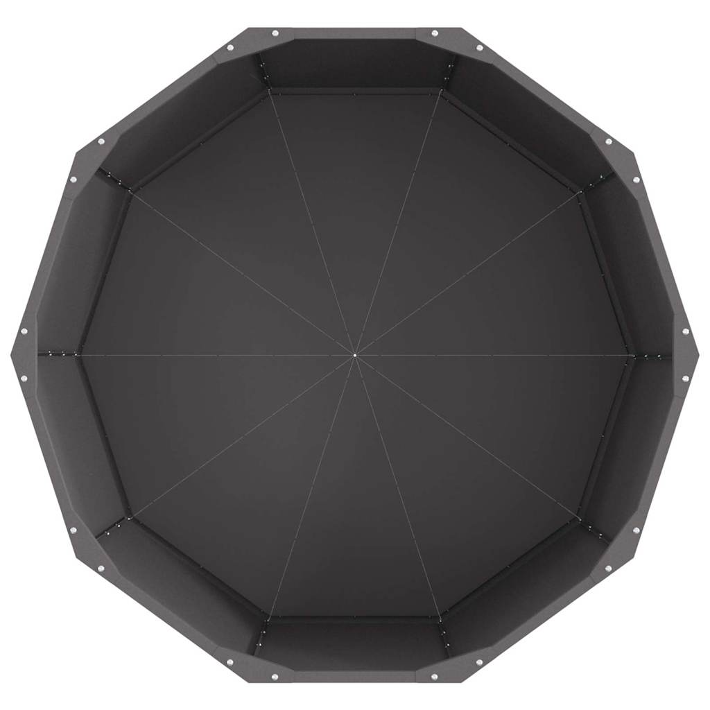 Plantenbak Zwart 90 x 90 x 50 cm Staal