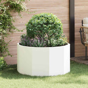 Plantenbak staal 90x90x50 cm wit