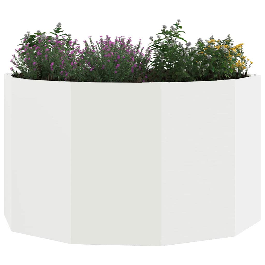 Plantenbak Wit 90 x 90 x 50 cm Staal