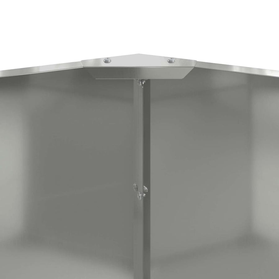 Plantenbak Zilver 90 x 90 x 50 cm Gegalvaniseerd staal