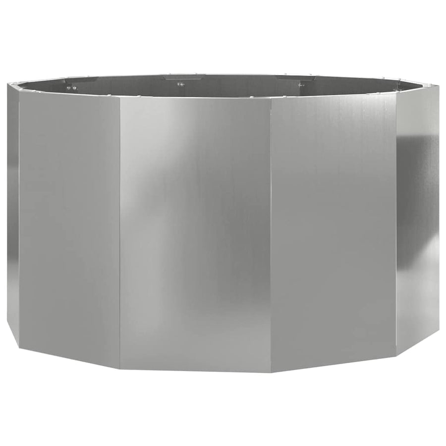 Plantenbak Zilver 90 x 90 x 50 cm Gegalvaniseerd staal