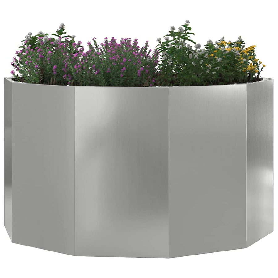 Plantenbak Zilver 90 x 90 x 50 cm Gegalvaniseerd staal