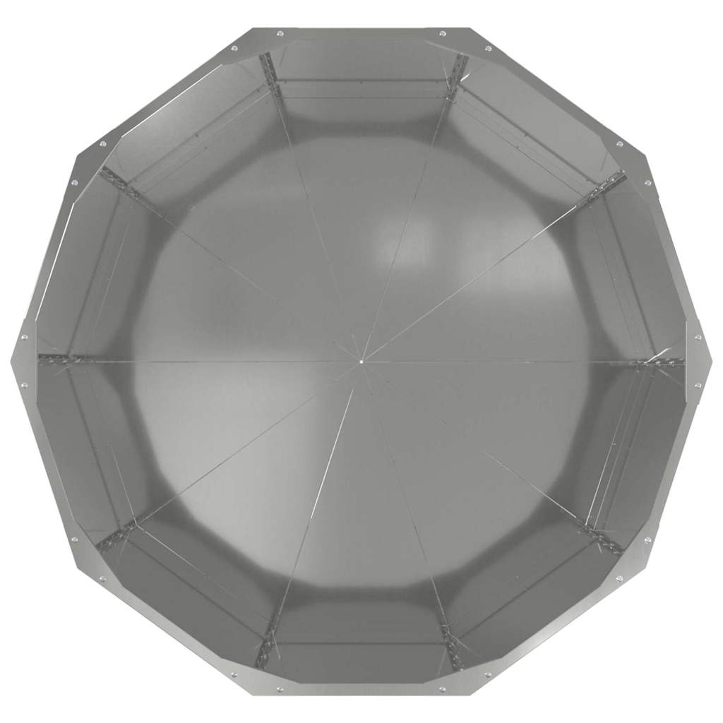 Plantenbak Zilver 90 x 90 x 50 cm Gegalvaniseerd staal