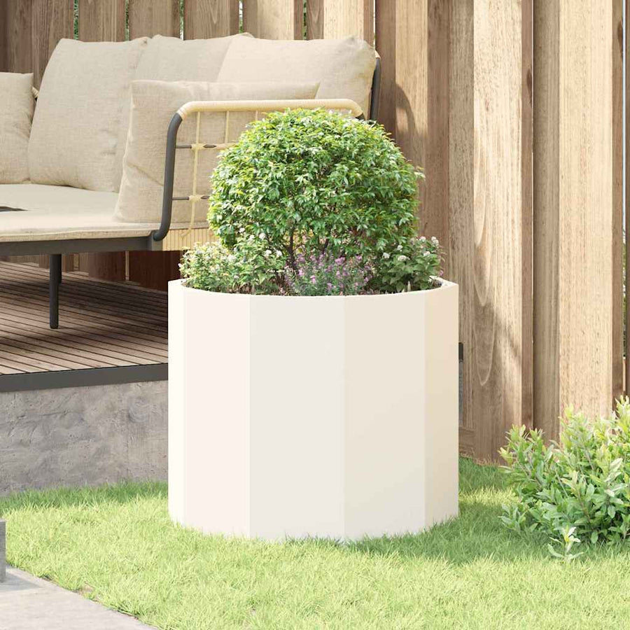 Plantenbak Wit 60 x 60 x 50 cm Staal