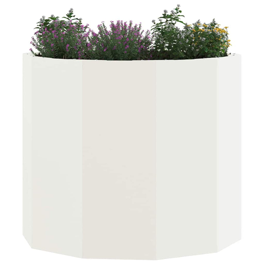 Plantenbak Wit 60 x 60 x 50 cm Staal
