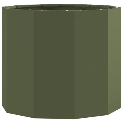 Plantenbak Olijf Groen 60 x 60 x 50 cm Staal