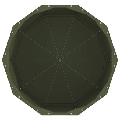 Plantenbak Olijf Groen 60 x 60 x 50 cm Staal