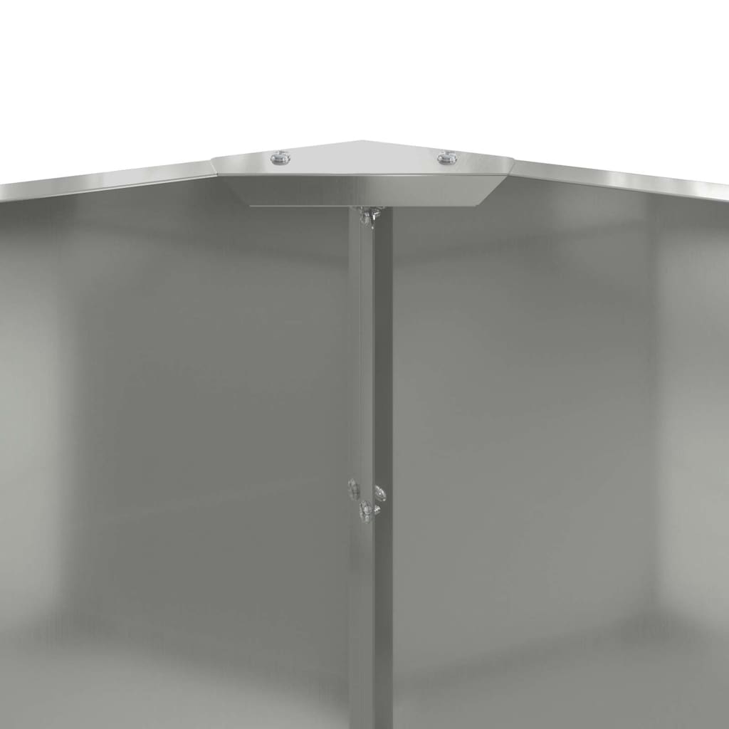 Plantenbak Zilver 60 x 60 x 50 cm Gegalvaniseerd staal