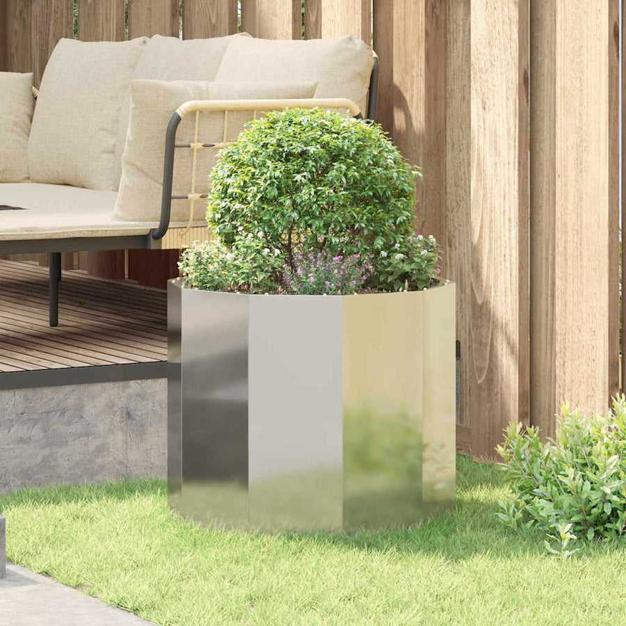 Plantenbak Zilver 60 x 60 x 50 cm Gegalvaniseerd staal
