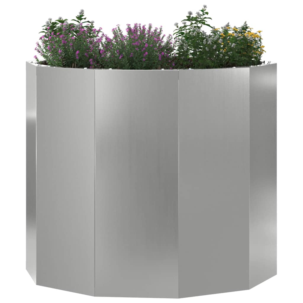 Plantenbak Zilver 60 x 60 x 50 cm Gegalvaniseerd staal