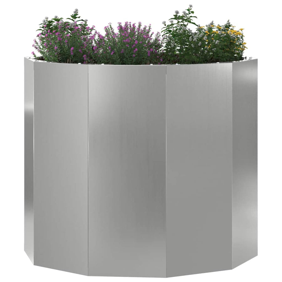 Plantenbak Zilver 60 x 60 x 50 cm Gegalvaniseerd staal