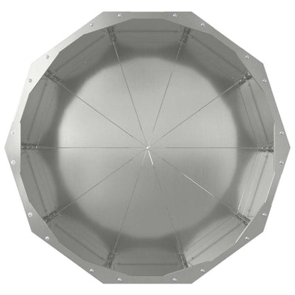 Plantenbak Zilver 60 x 60 x 50 cm Gegalvaniseerd staal