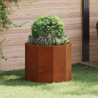 Plantenbak roestig staal 60x60x50 cm