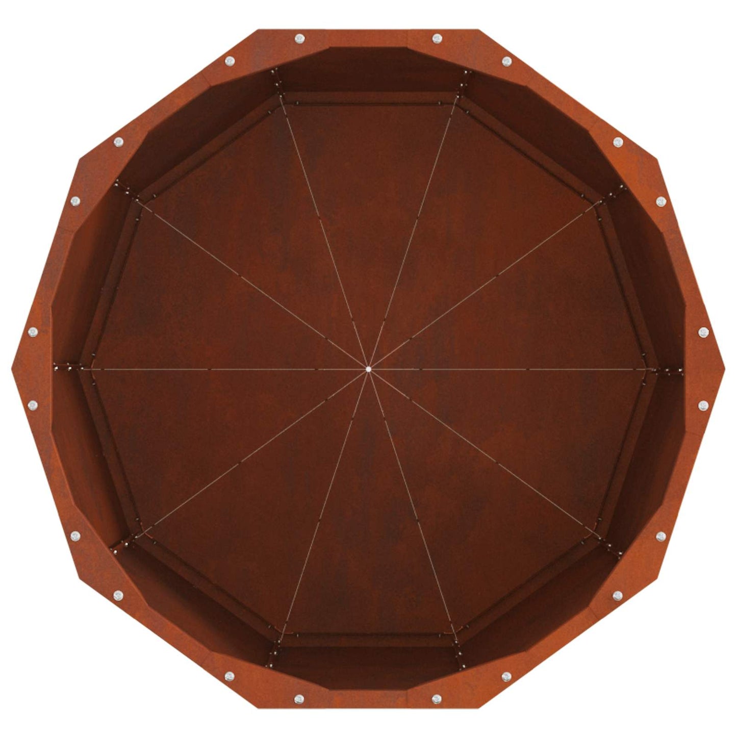 Plantenbak Roestig 60 x 60 x 50 cm weervast staal