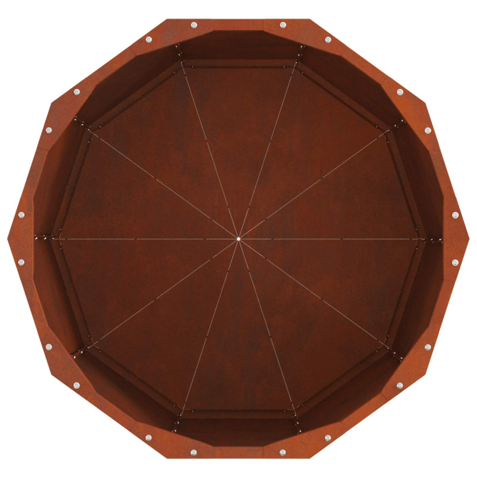 Plantenbak Roestig 60 x 60 x 50 cm weervast staal