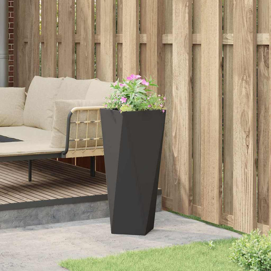 Plantenbak Zwart 30 x 30 x 75 cm Staal