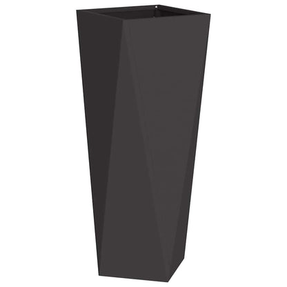 Plantenbak 2 pcs Zwart 30 x 30 x 75 cm Staal