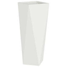 Plantenbak Wit 30 x 30 x 75 cm Staal