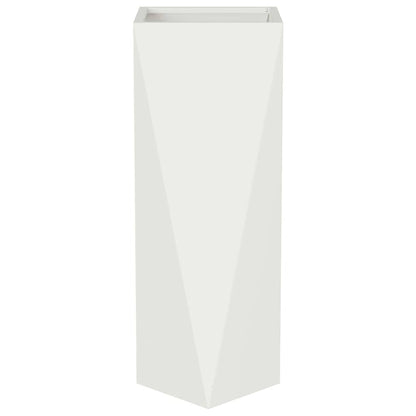Plantenbak Wit 30 x 30 x 75 cm Staal