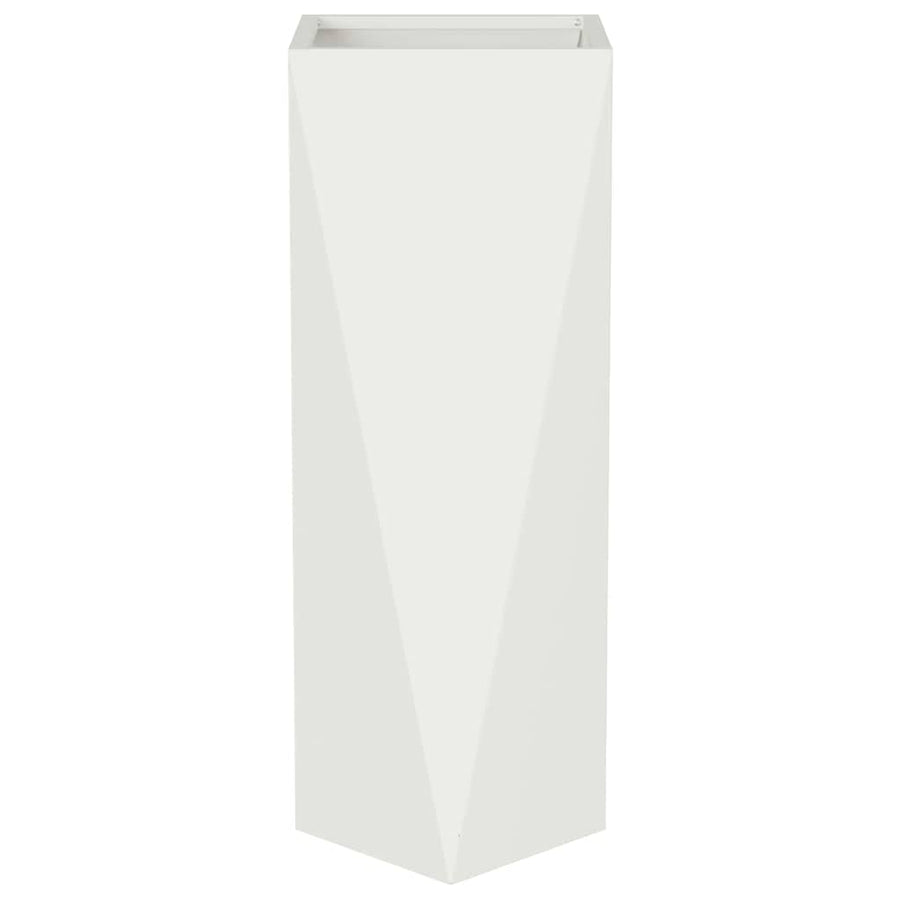 Plantenbak Wit 30 x 30 x 75 cm Staal