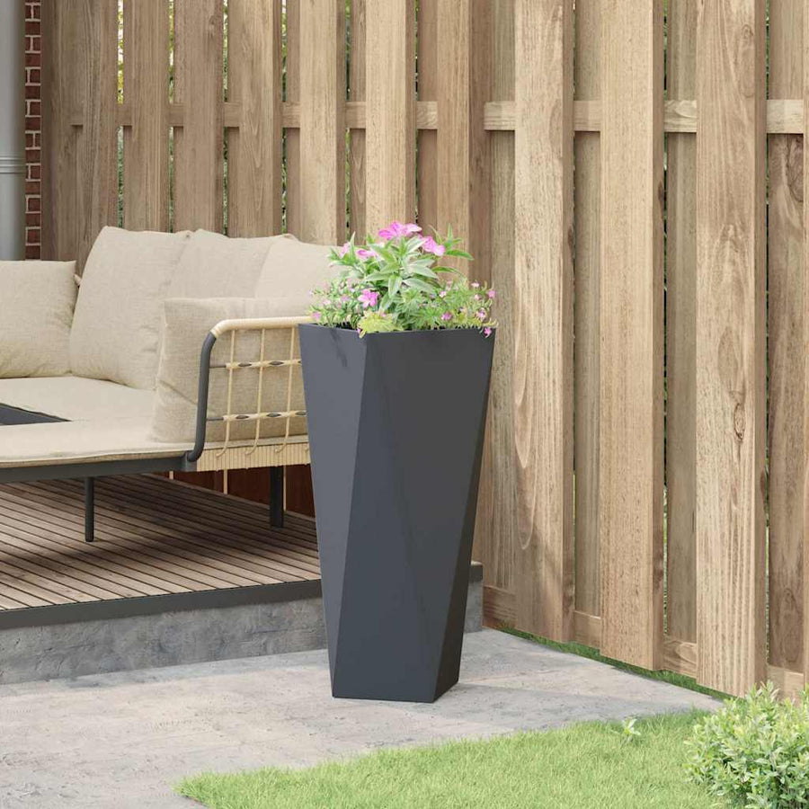 Plantenbak Antraciet 30 x 30 x 75 cm Staal