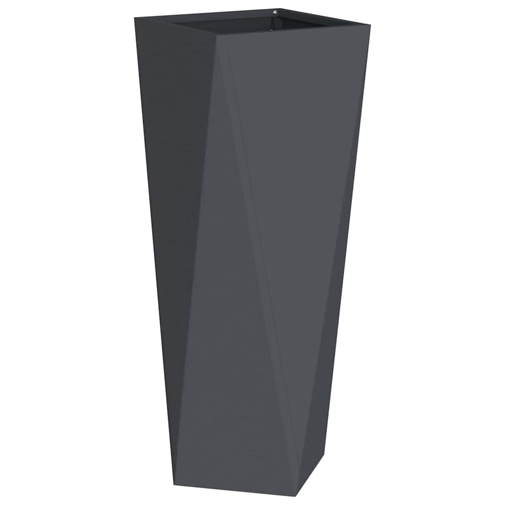 Plantenbak Antraciet 30 x 30 x 75 cm Staal