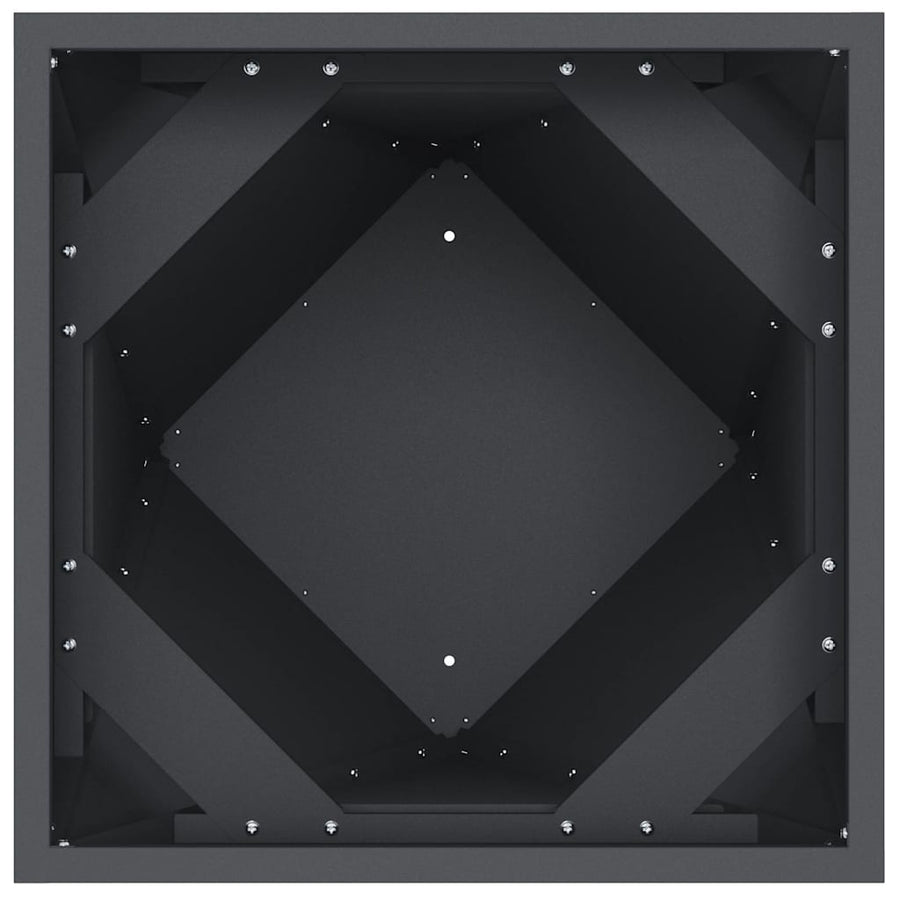 Plantenbak Antraciet 30 x 30 x 75 cm Staal