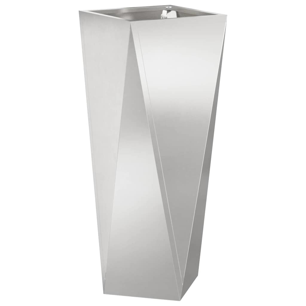 Plantenbak Zilver 30 x 30 x 75 cm Roestvrij staal