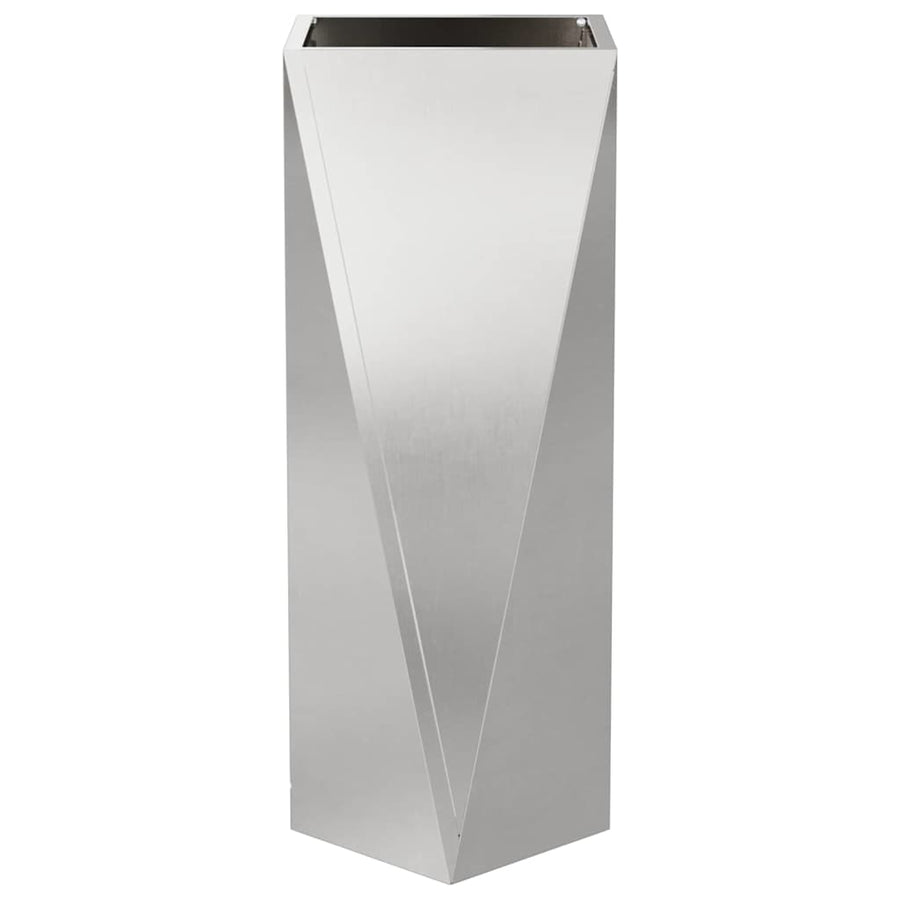 Plantenbak Zilver 30 x 30 x 75 cm Roestvrij staal