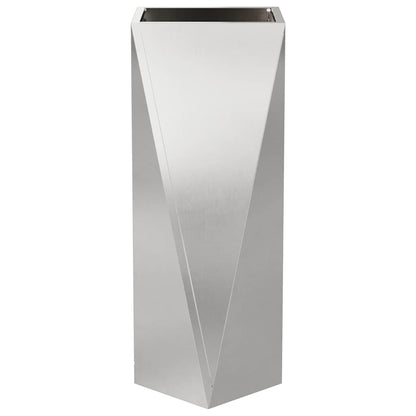 Plantenbak 2 pcs Zilver 30 x 30 x 75 cm Roestvrij staal