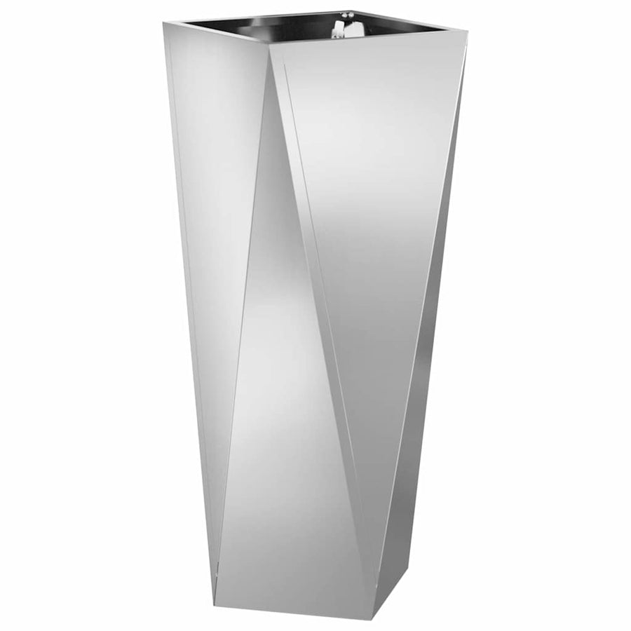 Plantenbak Zilver 30 x 30 x 75 cm Gegalvaniseerd staal