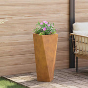 Plantenbak 30x30x75 cm cortenstaal roestig