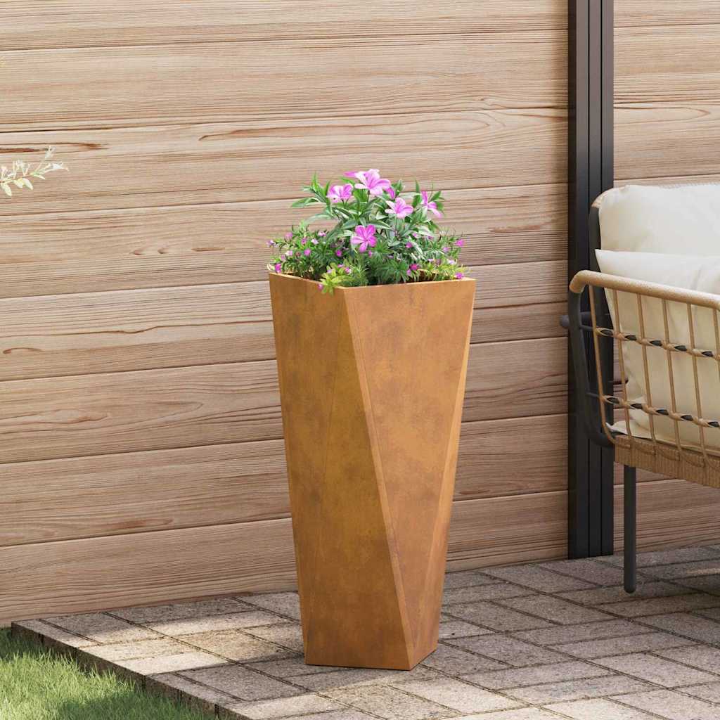 Plantenbak Roestig 30 x 30 x 75 cm Cortenstaal