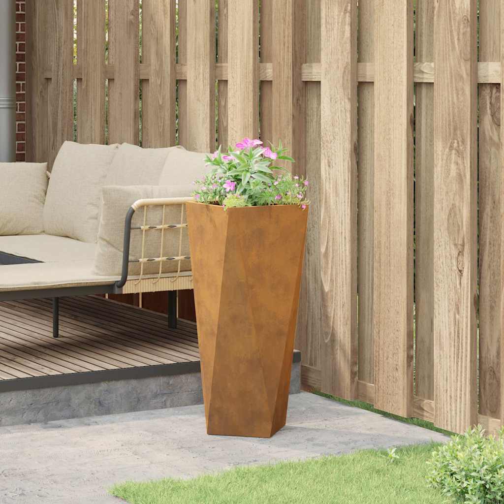 Plantenbak Roestig 30 x 30 x 75 cm Cortenstaal