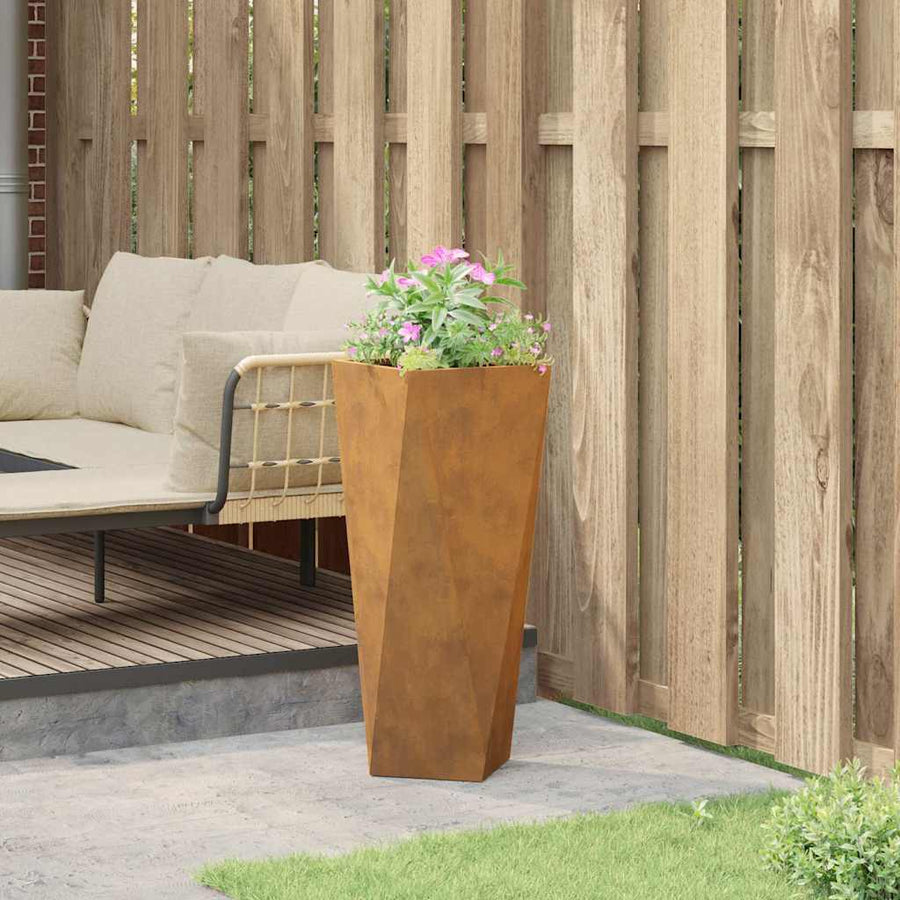Plantenbak Roestig 30 x 30 x 75 cm Cortenstaal