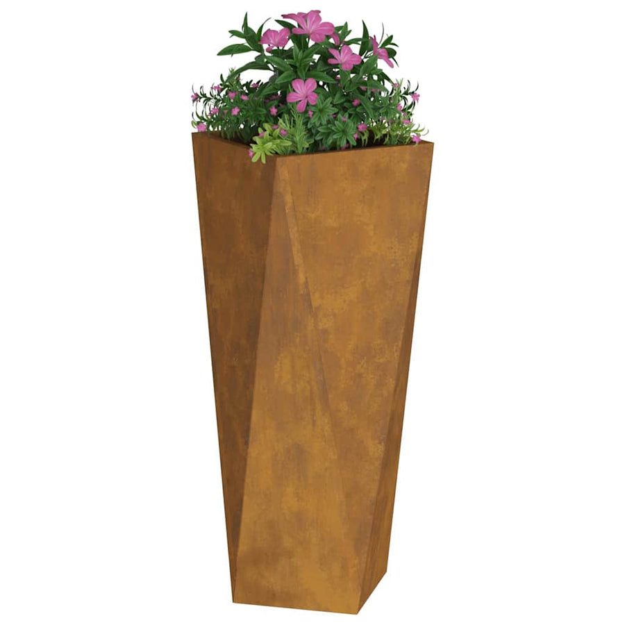 Plantenbak Roestig 30 x 30 x 75 cm Cortenstaal